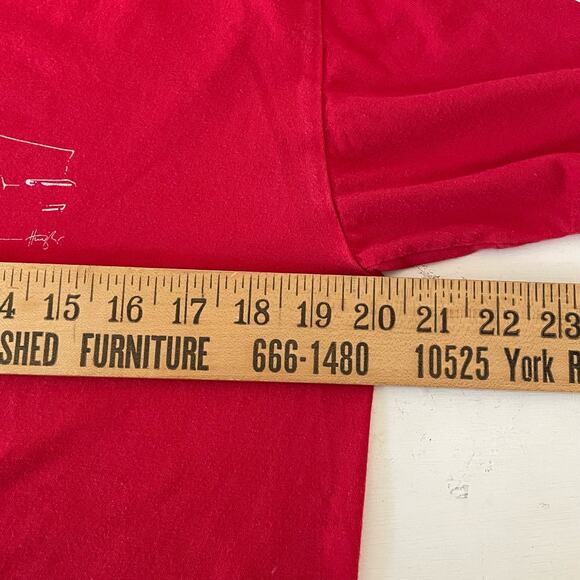 Hunziker Apparel Dino 206 Car Cotton Red Graphic T-Shirt Size Men's Medium - Picture 7 of 9